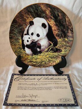 W.S. George "Tender Loving Care" 1st Plate in "Gentle Beginnings" by Will Nelson